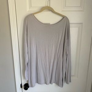 Silver Piko Long Sleeve Top Size L